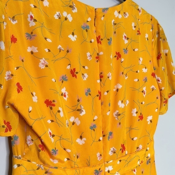 Madewell Silk Belladonna Dress in Painted Carnations 0 - Picture 7 of 8